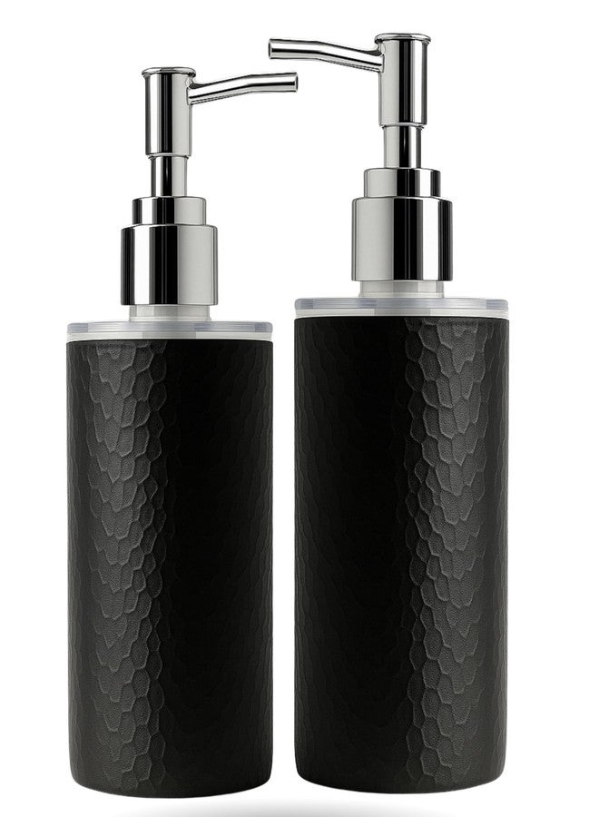 Emoh Roced Refillable Liquid Soap Dispenser 250ml | Unbreakable Plastic Handwash Bottle with Pump for Bathroom, Kitchen, Sink, Wash Basin | Reusable Lotion, Shampoo & Sanitizer Dispenser (Pack of 2) - Image 1
